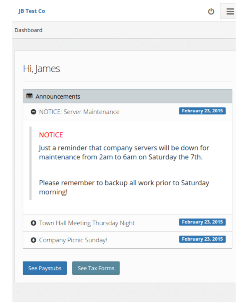 Company Announcements