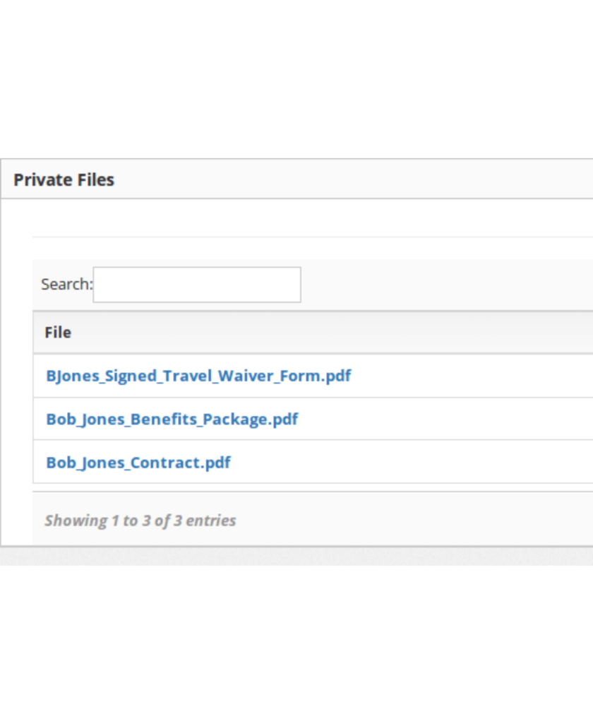 Private Files