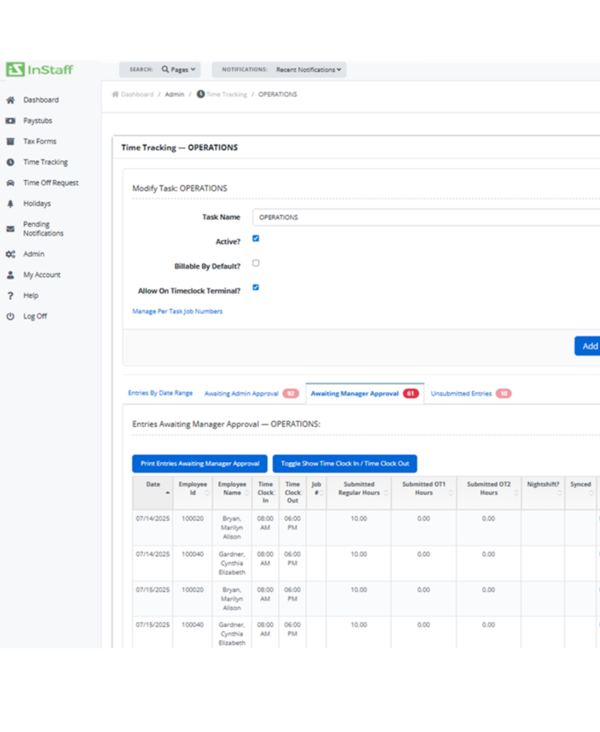Time Tracking